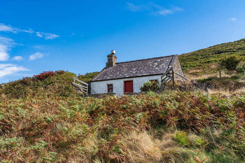Cottage on hillside